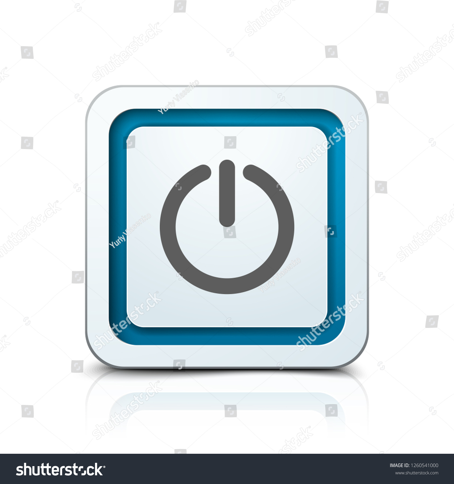 Power Button Illustration Stock Vector (Royalty Free) 1260541000 ...