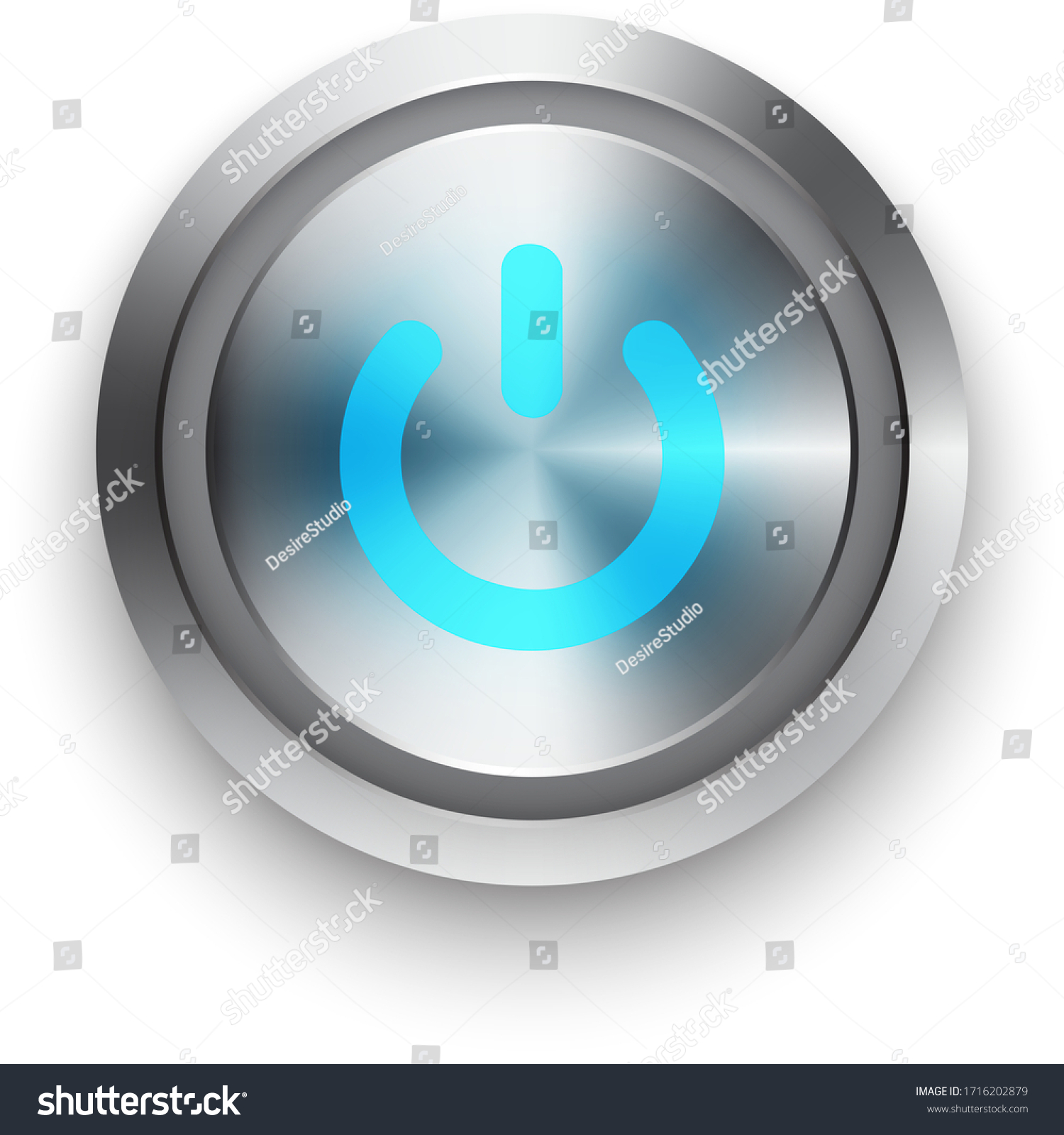 Power Buttons Vector Illustration Isolated On Stock Vector (Royalty ...