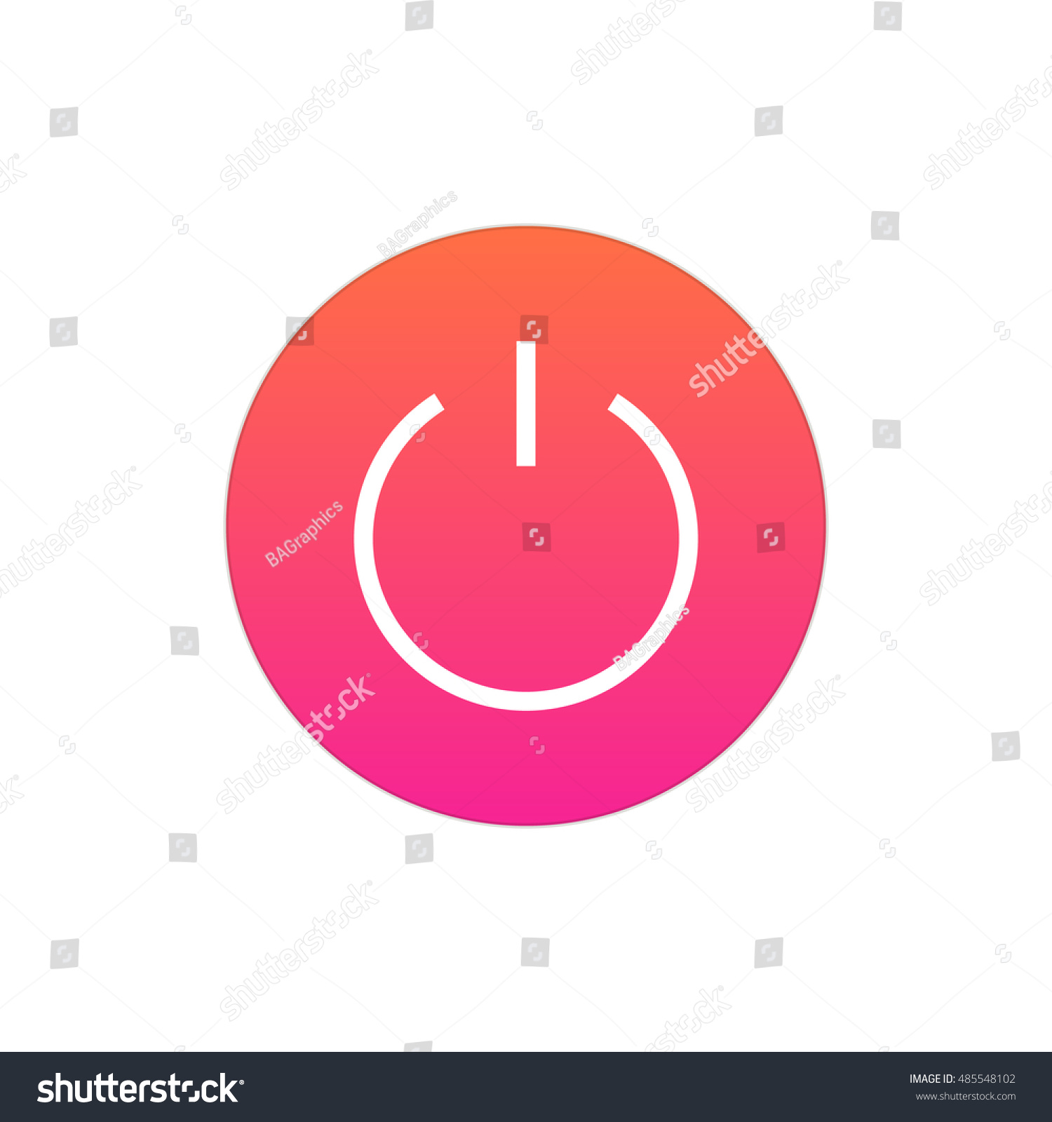 SVG of Power icon vector, clip art. Also useful as logo, circle app icon, web UI element, symbol, graphic image, silhouette and illustration. Compatible with ai, cdr, jpg, png, pdf, svg and eps formats. svg