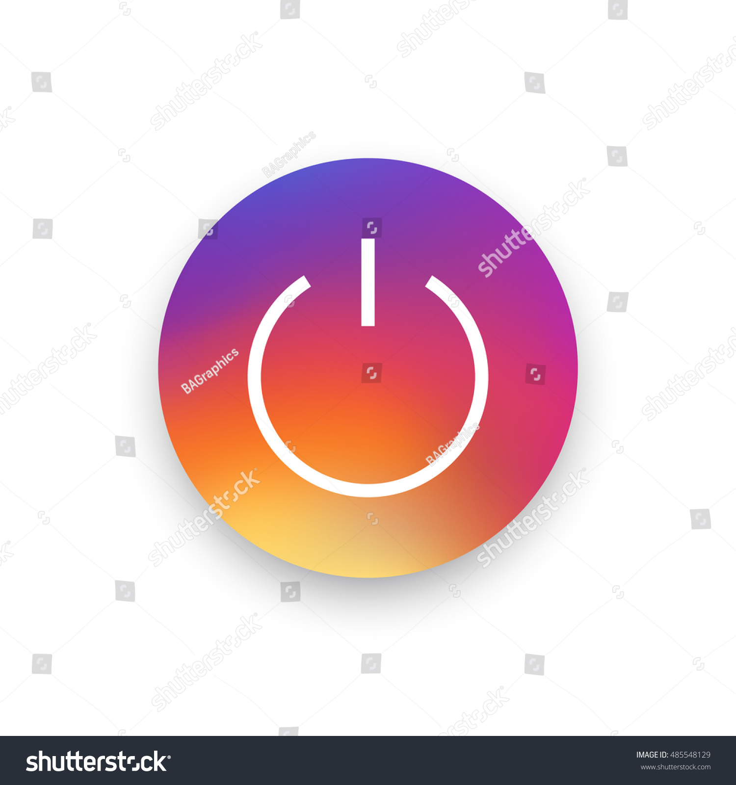 SVG of Power icon vector, clip art. Also useful as logo, circle app icon, web UI element, symbol, graphic image, silhouette and illustration. Compatible with ai, cdr, jpg, png, pdf, svg and eps formats. svg