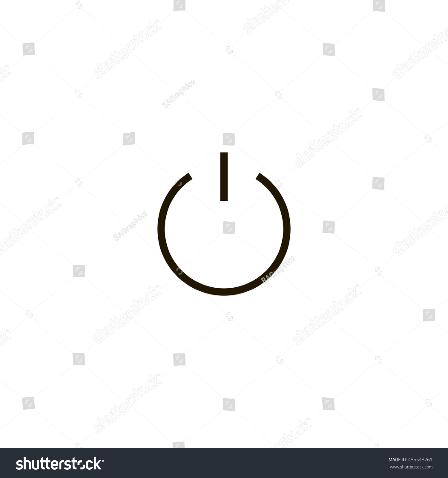 SVG of Power icon vector, clip art. Also useful as logo, web UI element, symbol, graphic image, silhouette and illustration. Compatible with ai, cdr, jpg, png, pdf, svg and eps formats. svg