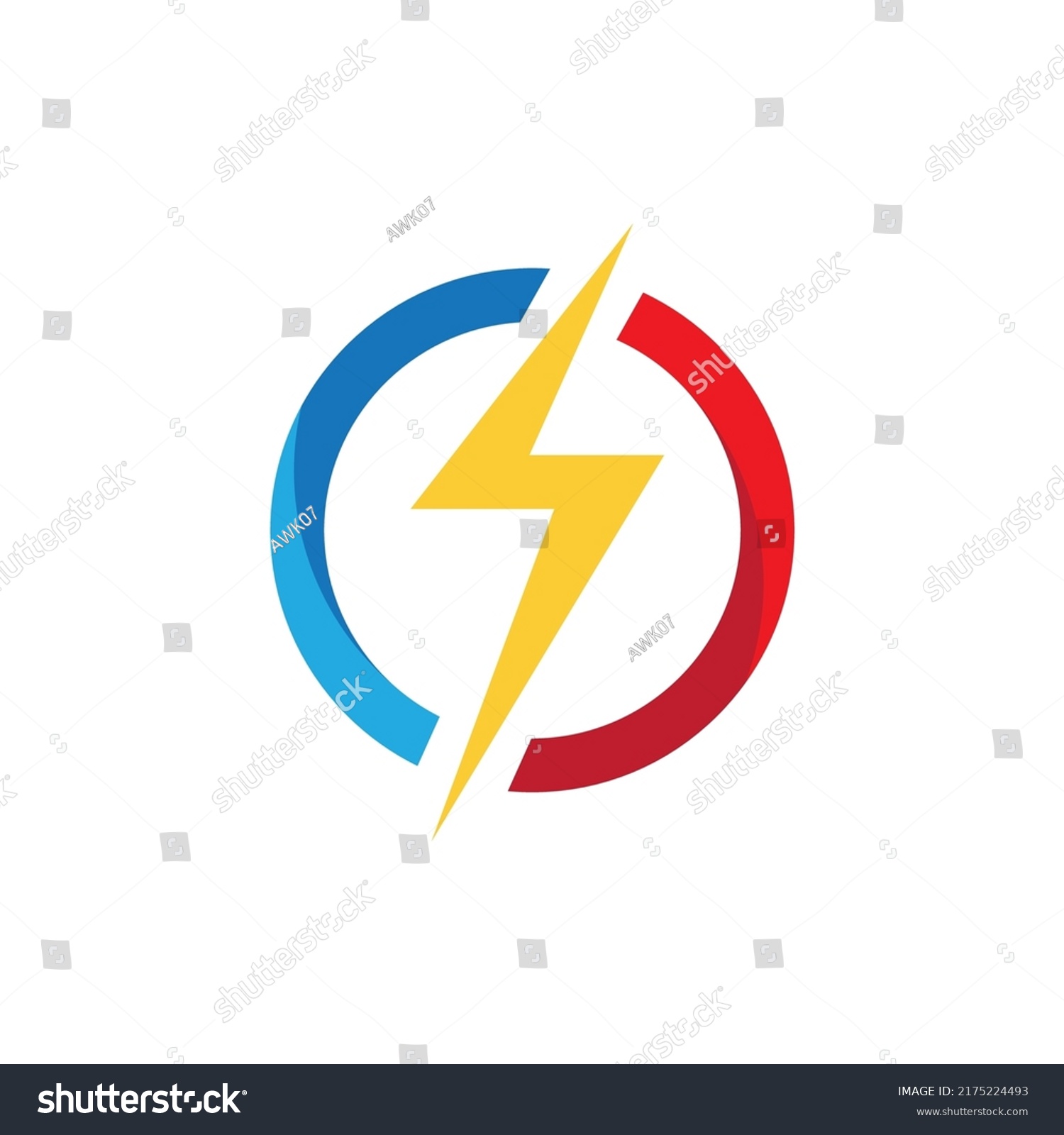 Power Lightning Logo Vector Design Stock Vector (Royalty Free ...