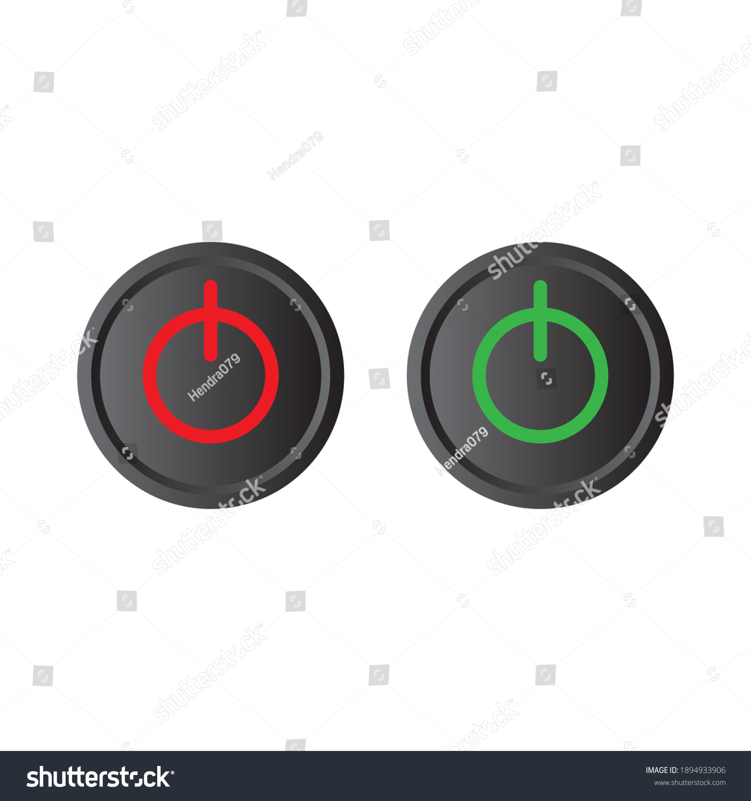 Power On Off Button Logo Vector Stock Vector (Royalty Free) 1894933906