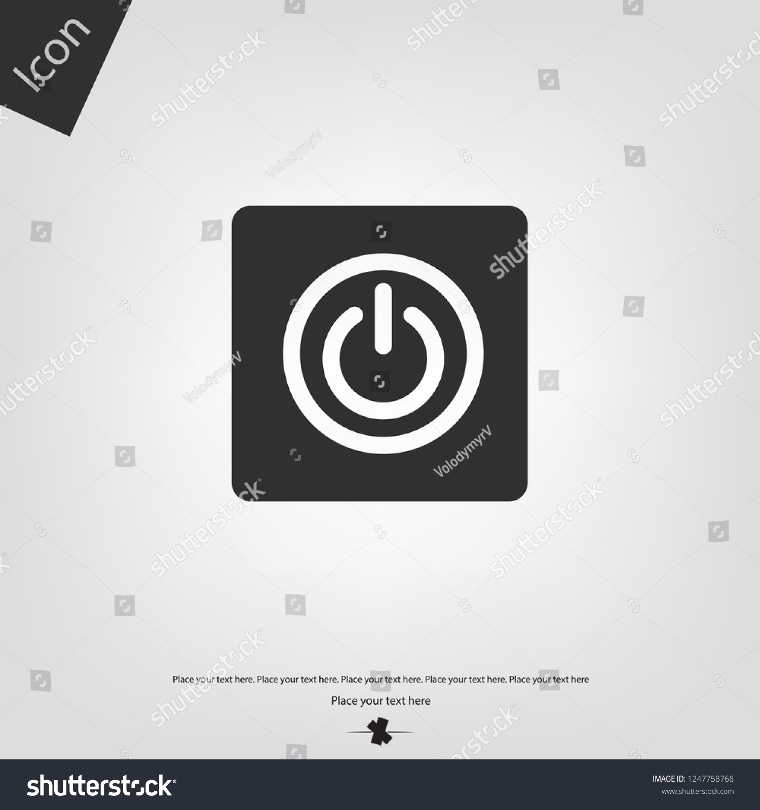 Power On Off Icon Stock Vector (Royalty Free) 1247758768 | Shutterstock