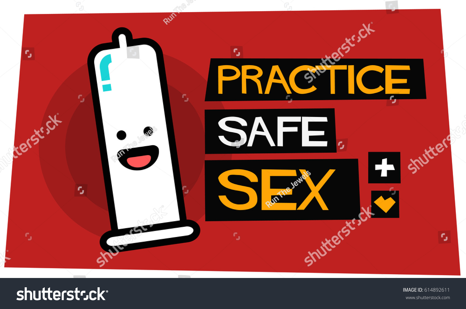 Practice Safe Sex Sexual Health Poster Stock Vector Royalty Free 614892611 4257