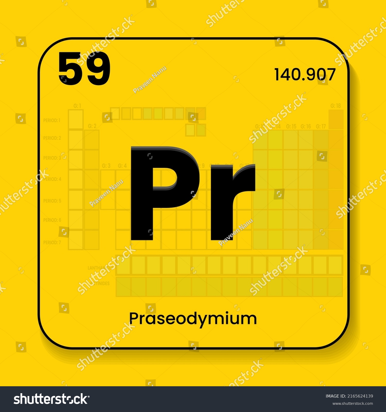 praseodymium-periodic-table-elements-name-symbol-stock-vector-royalty