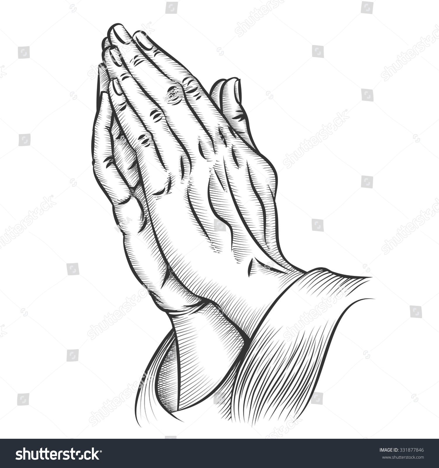 stock-vector-praying-hands-religion-and-