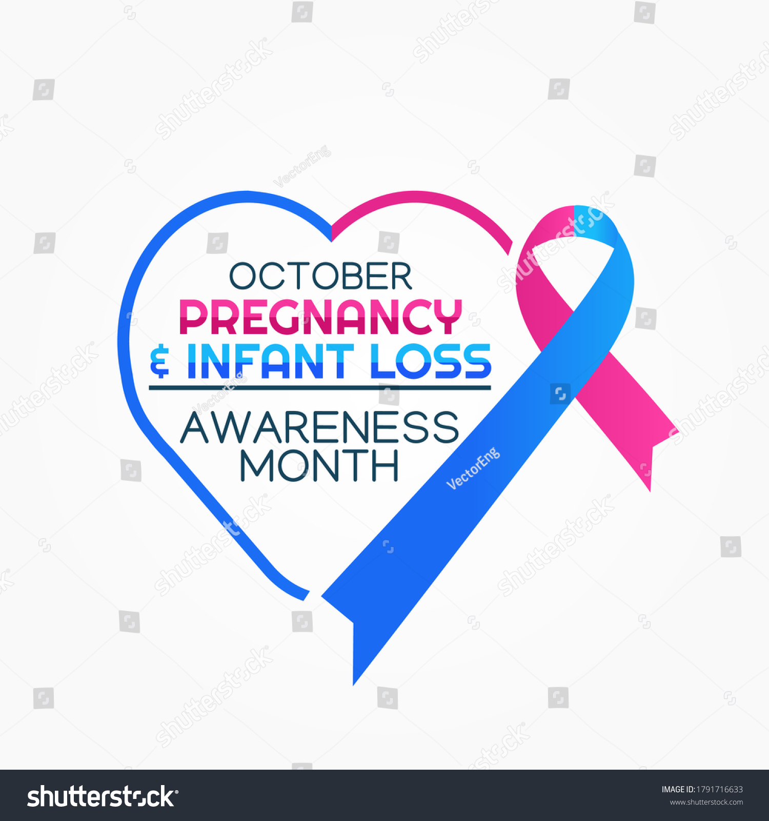 Pregnancy Infant Loss Awareness Month Vector Stock Vector (Royalty Free ...