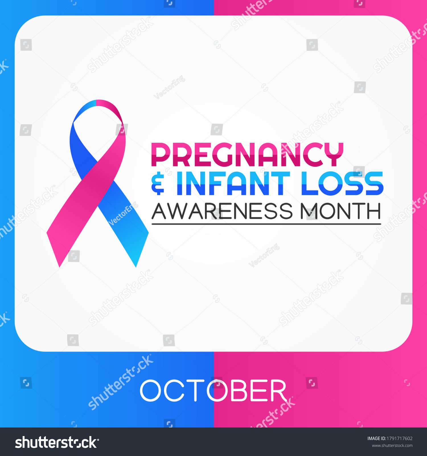 Pregnancy Infant Loss Awareness Month Vector Stock Vector (Royalty Free ...