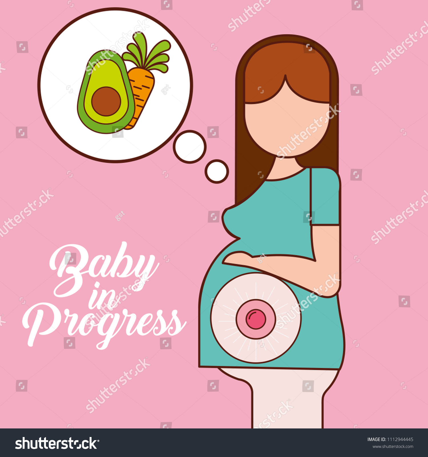 Pregnancy Fertilization Related Stock Vector (Royalty Free) 1112944445 ...