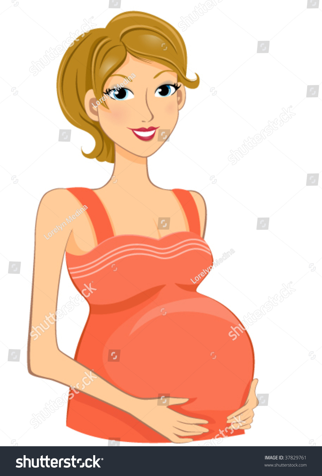 Pregnant Woman - Vector - 37829761 : Shutterstock