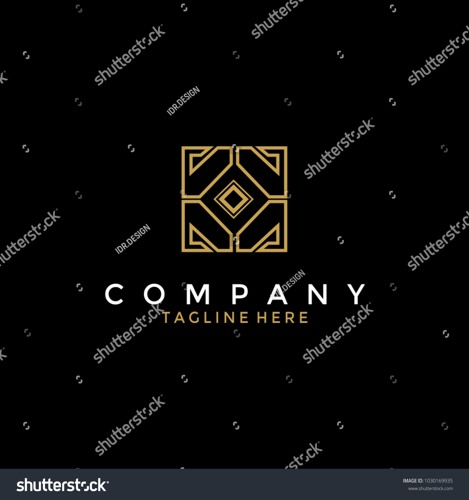 Premium Abstract Gold Logo Design Stock Vector (Royalty Free) 1030169935