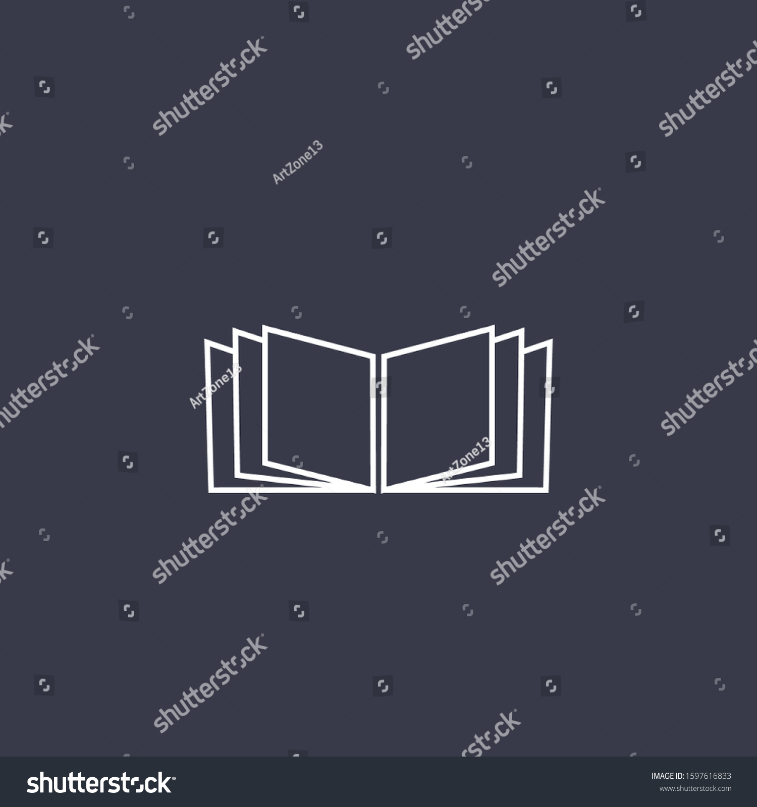 Premium Book Logo Design Abstract Book Stock Vector (Royalty Free ...