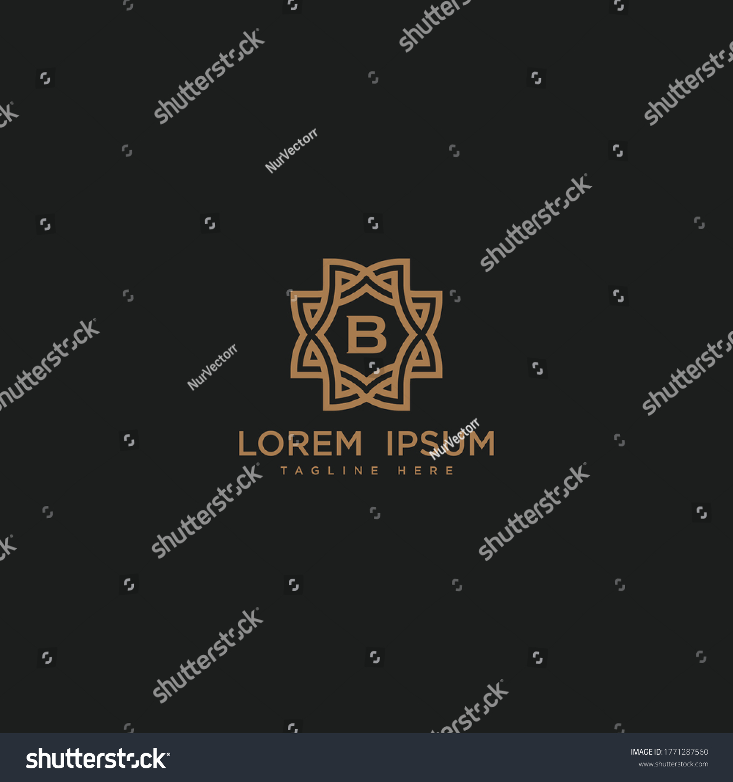 Premium Letter B Logo Icon Vector Stock Vector (Royalty Free) 1771287560