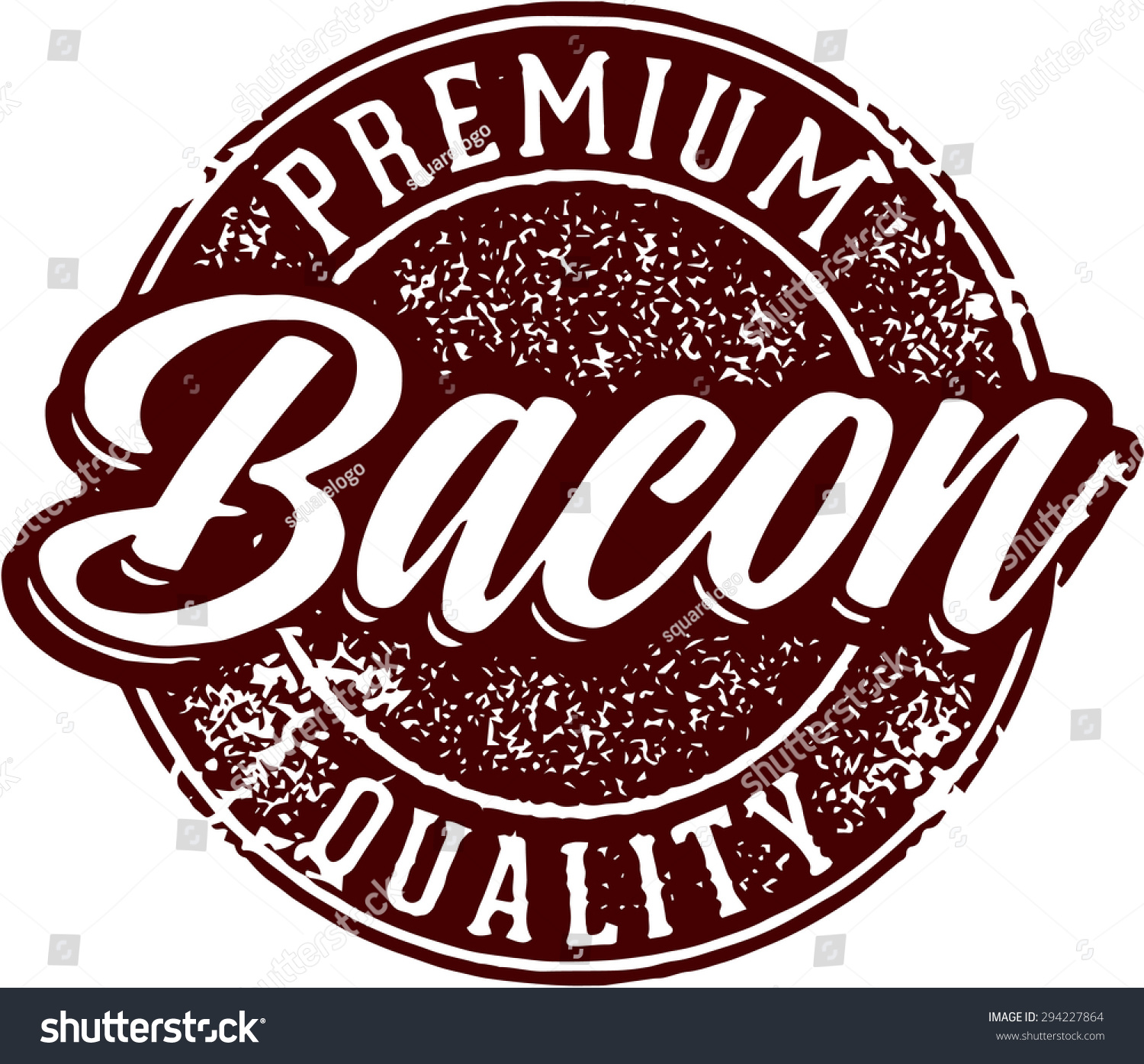 Premium Quality Bacon Stamp Stock Vector Royalty Free 294227864