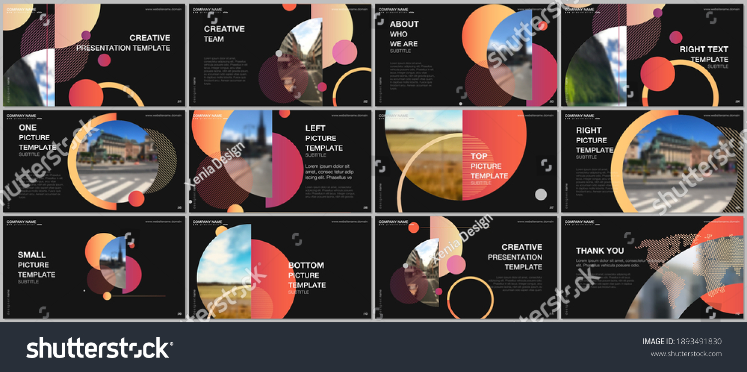 Vektor Stok Presentation Design Vector Templates Multipurpose Template ...