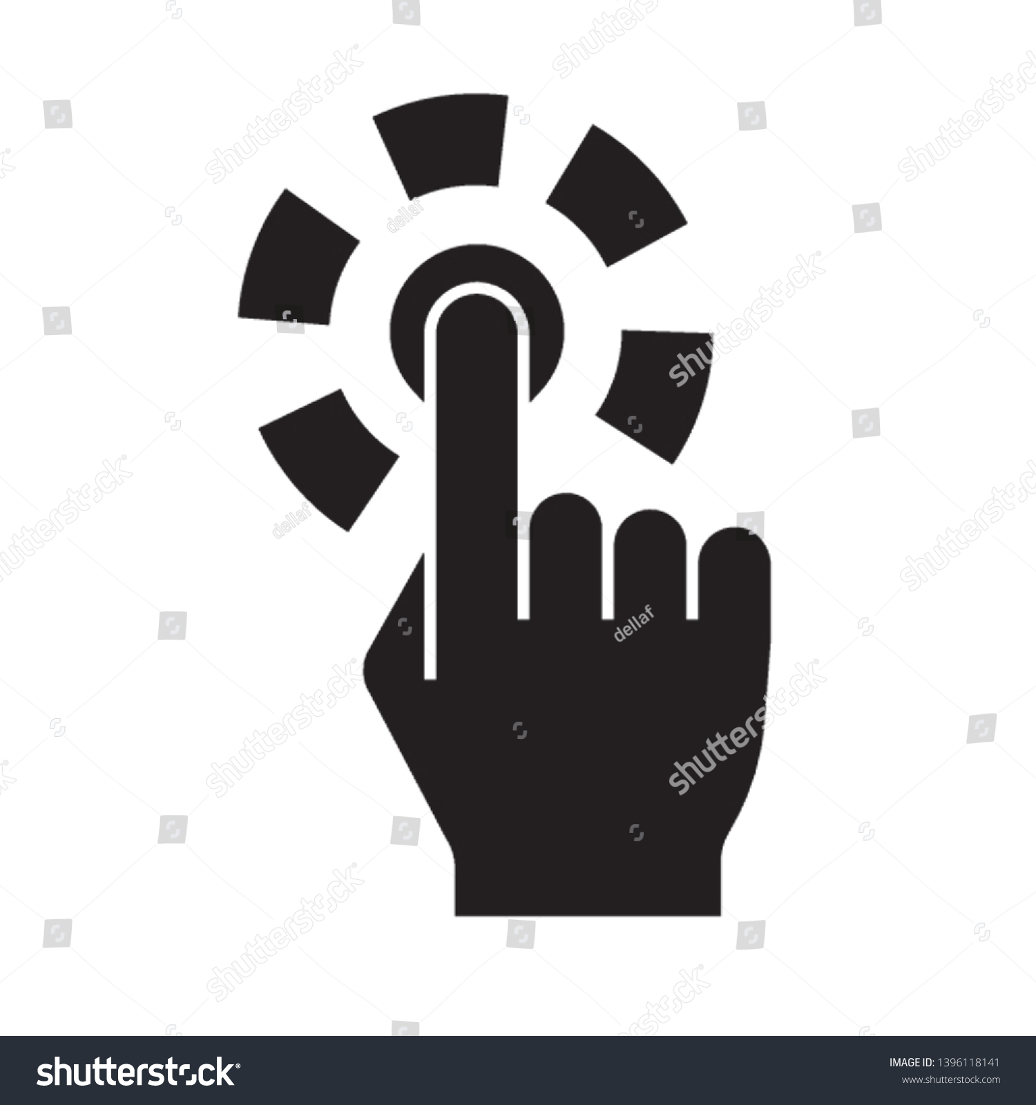 Press Button Icon Vector Eps 10 Stock Vector Royalty Free