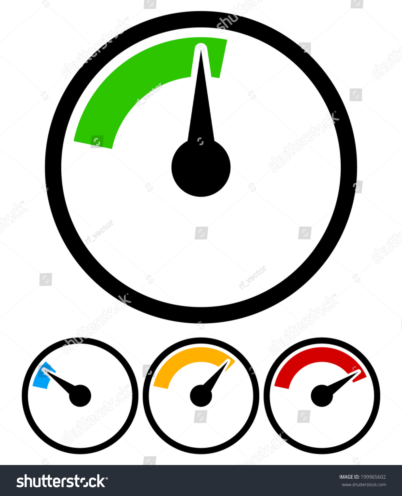 SVG of Pressure gauge, dial template svg