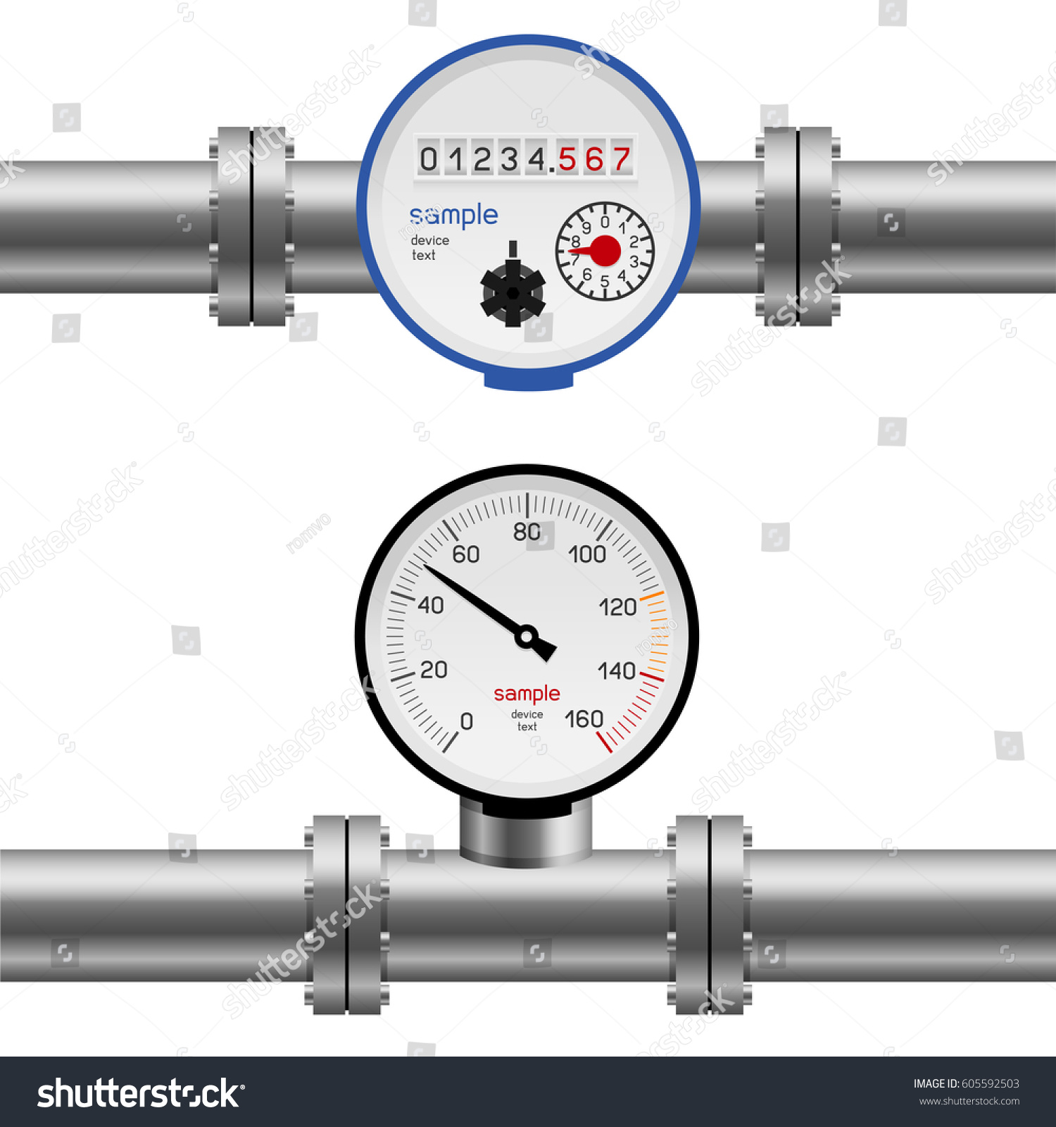 water in pressure gauge