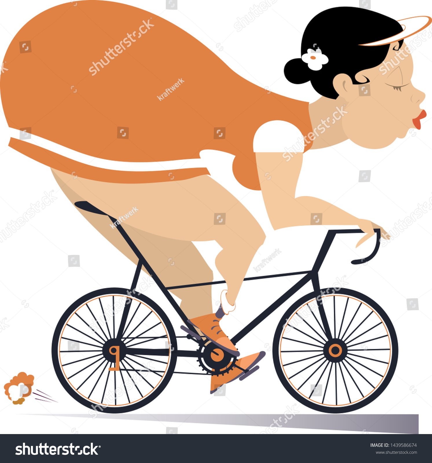 fat woman bike