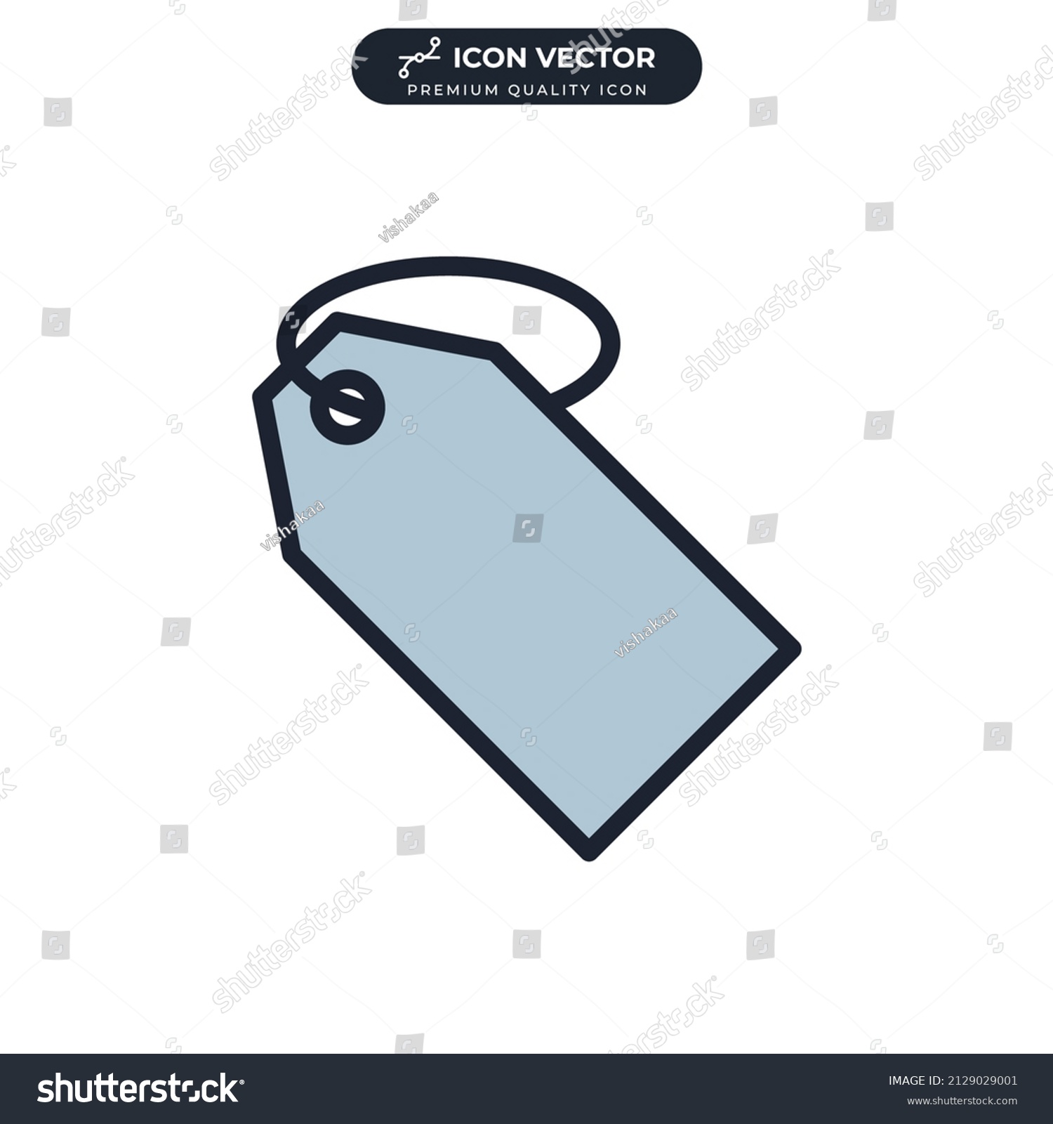 Price Tag Icon Symbol Template Graphic Stock Vector (Royalty Free ...