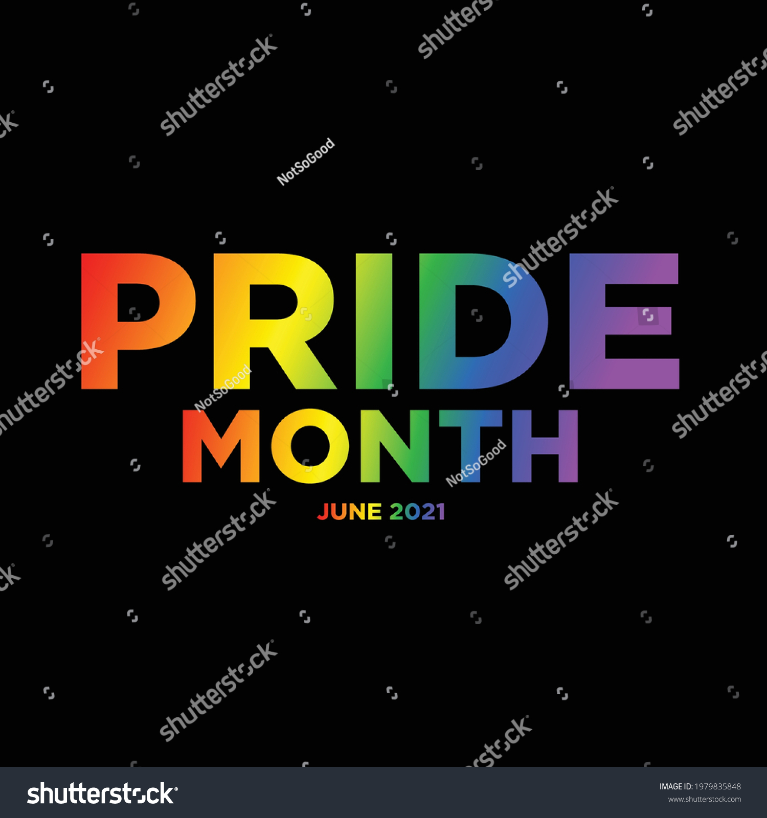 Pride Month 2021 Pride Gradient Color Stock Vector Royalty Free 1979835848 Shutterstock 5139