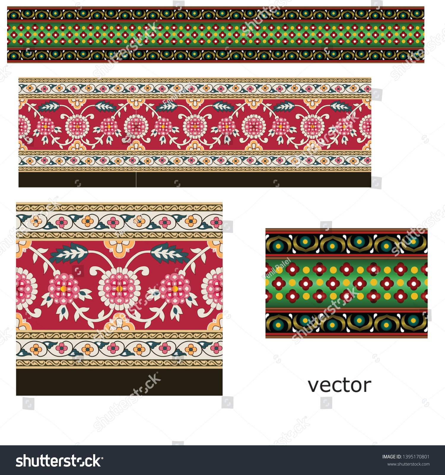 SVG of Print mughal flower graphic less border  svg