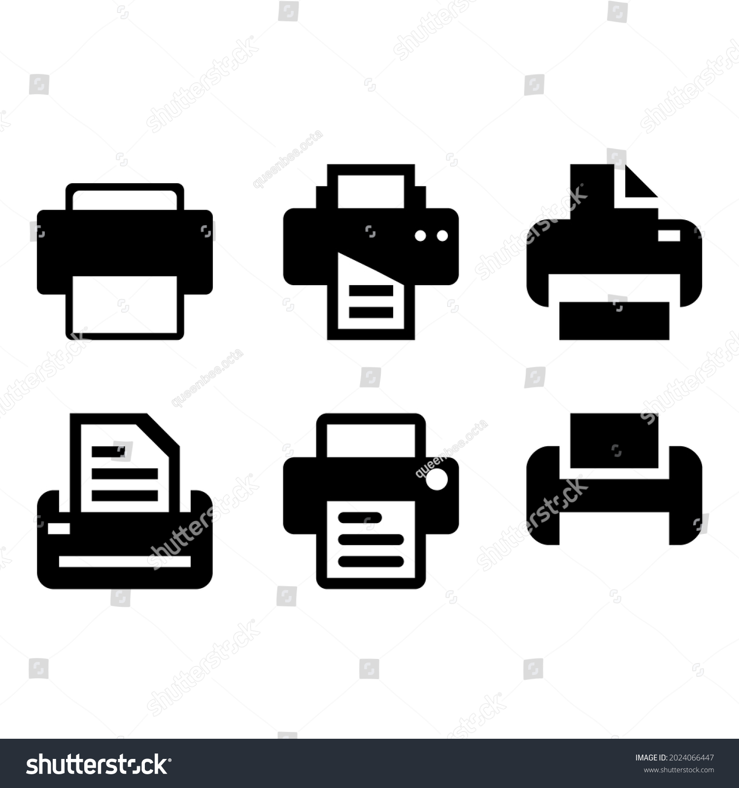 Printer Icon Clipart Vector Illustration Stock Vector (Royalty Free ...