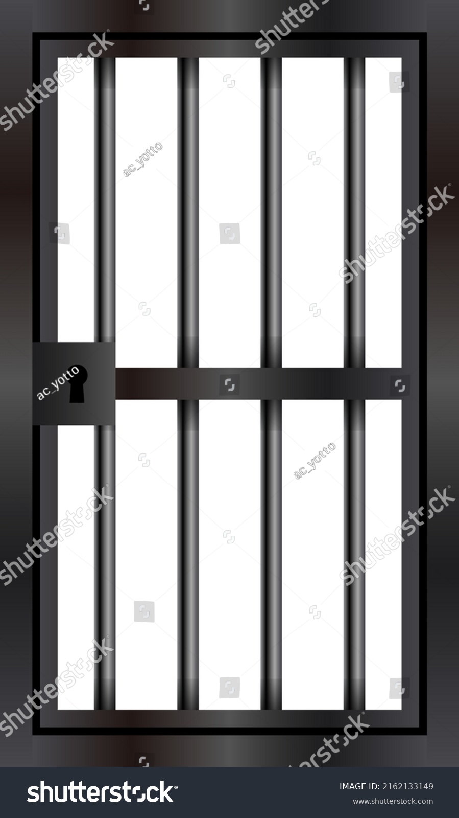 Prison Bars Isolated Vector Illustration Stock Vector (Royalty Free ...