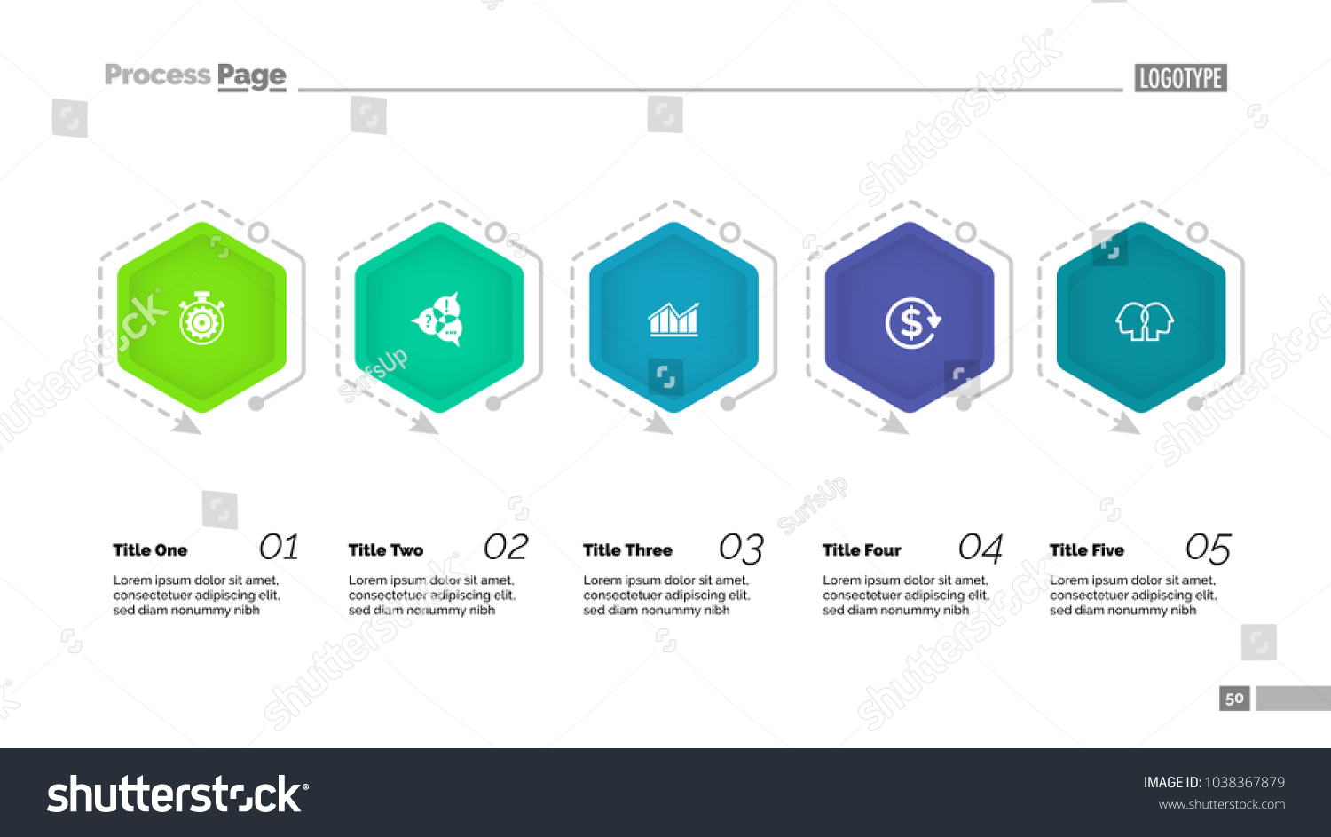 Process Diagram Five Elements Step Chart 库存矢量图(免版税)1038367879 ...