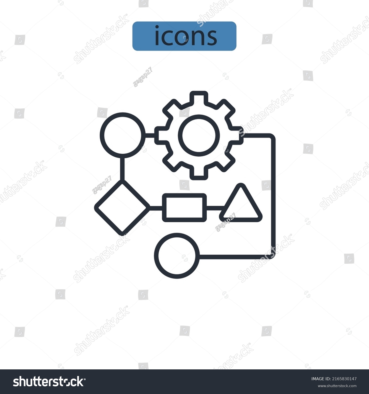 Process Icons Symbol Vector Elements Infographic Stock Vector (Royalty ...