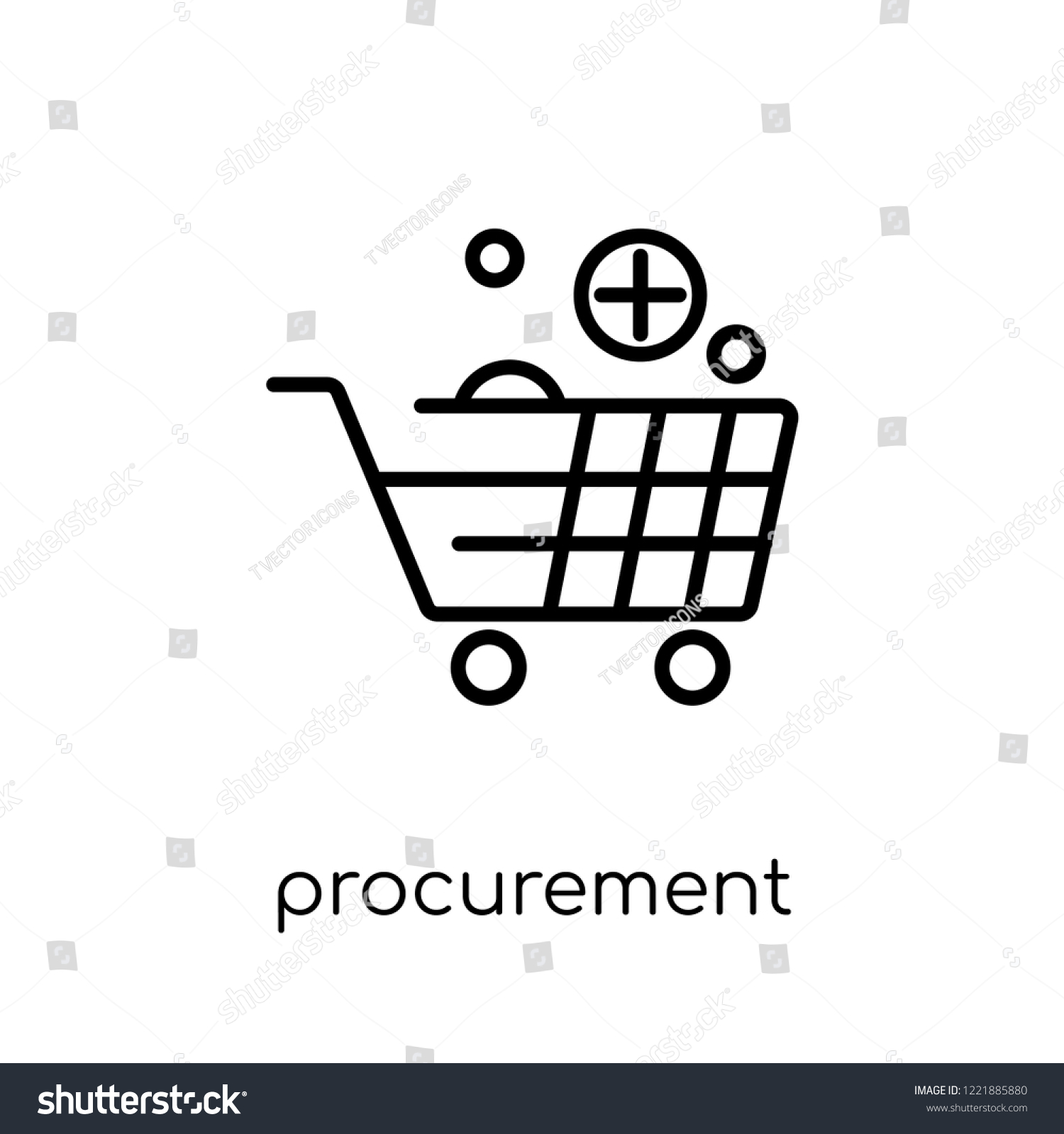 22 Supply procurement delivery modern line icons Images, Stock Photos ...