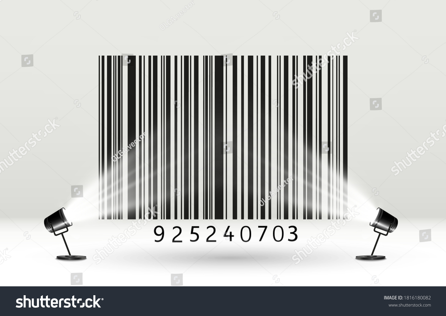 Code-barres du produit sur fond transparent : image vectorielle de ...