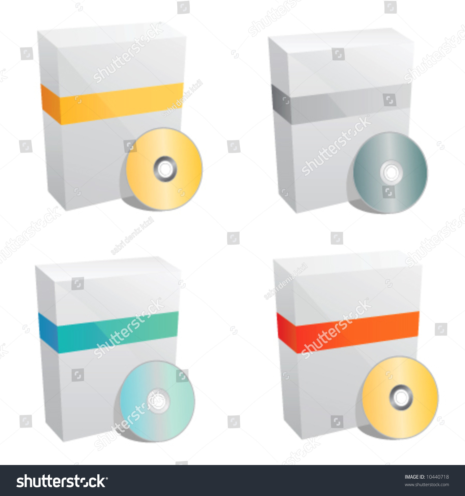 Product Box Template Vector Stock Vector (Royalty Free) 10440718