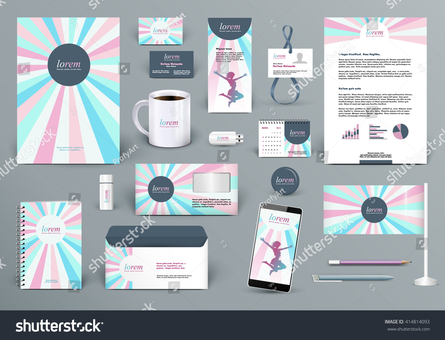 Download Professional Branding Design Kit Beauty Salon Stock Vector ...