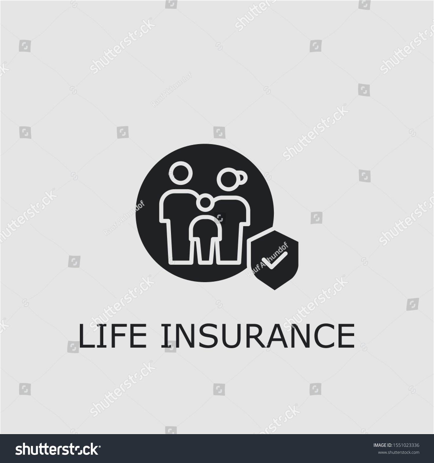 Life Insurance Icon Vector : Life Insurance Icon Hd Stock Images