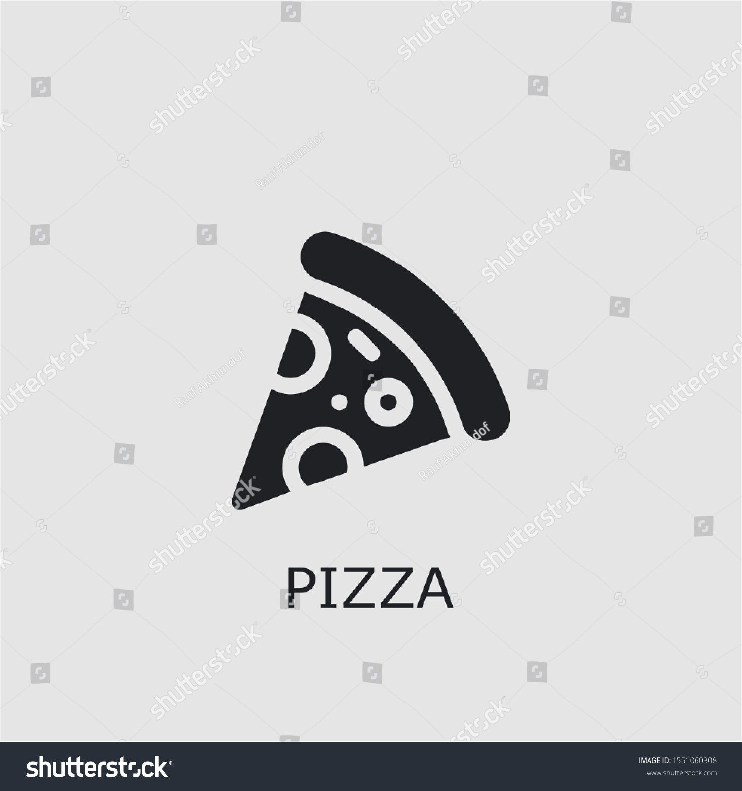 Professional Vector Pizza Icon Pizza Symbol Stock Vector Royalty Free