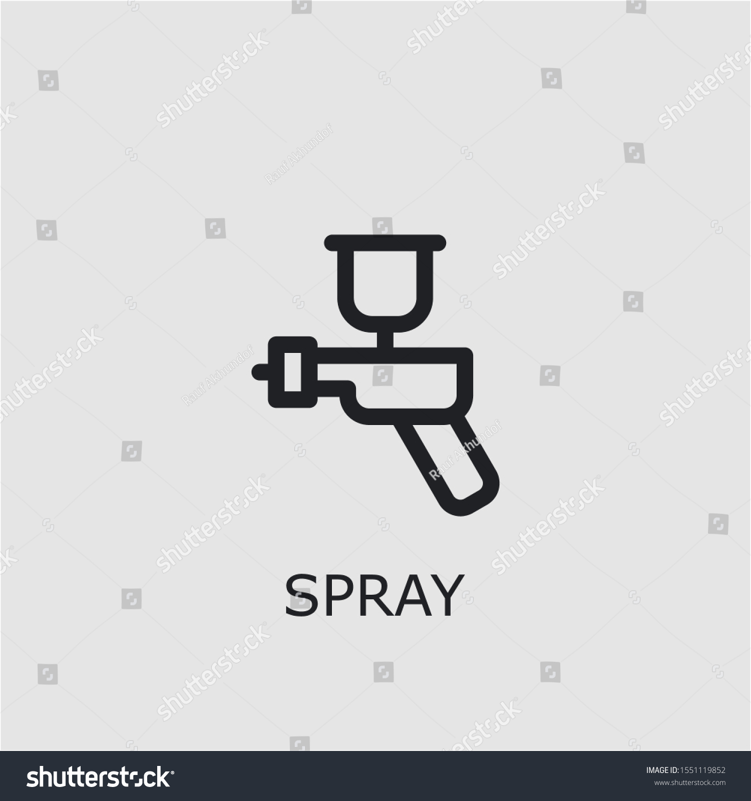 Professional Vector Spray Icon Spray Symbol Stock Vector (Royalty Free ...