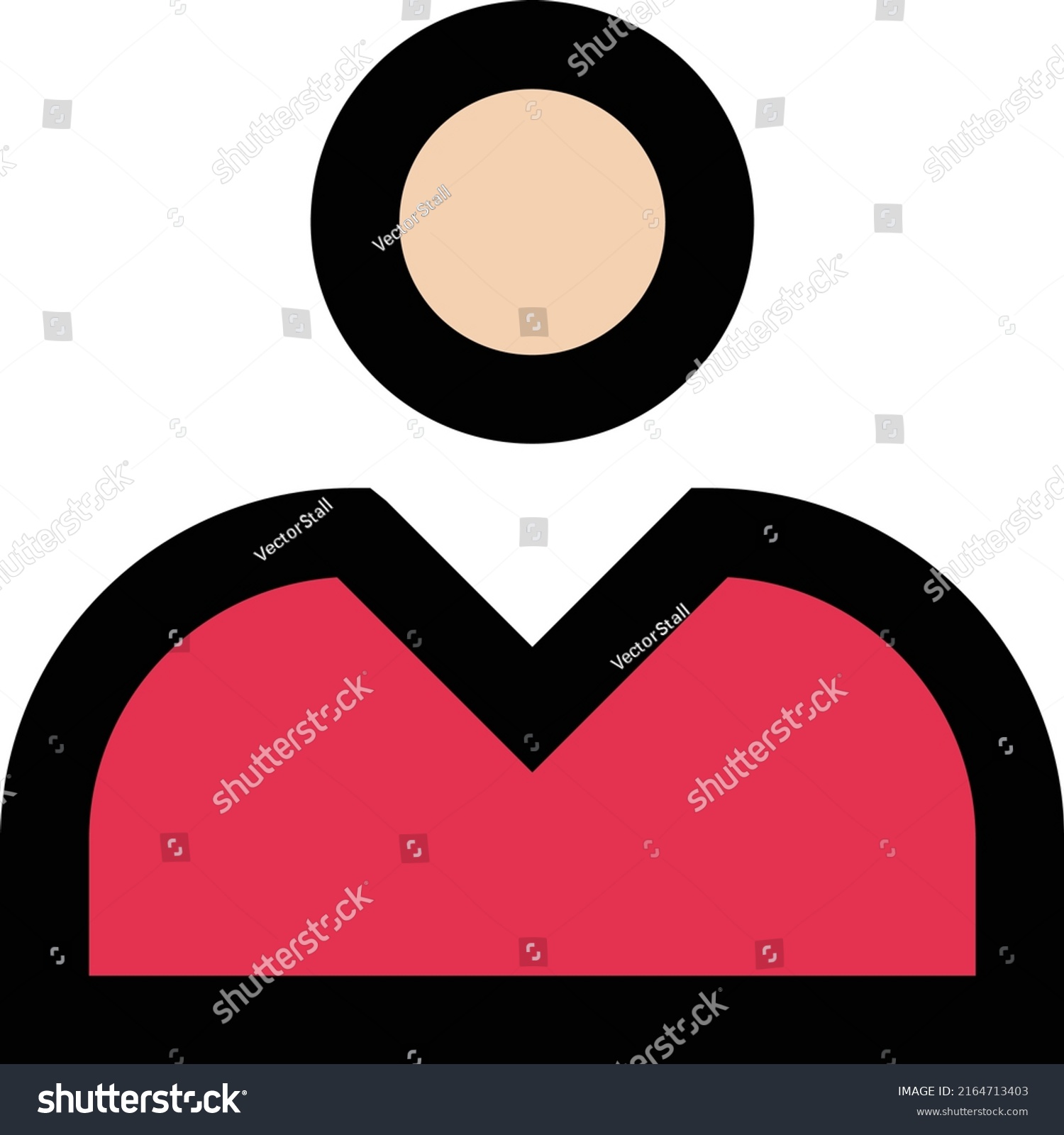 Profile Vector Illustration On Transparent Backgroundpremium Stock