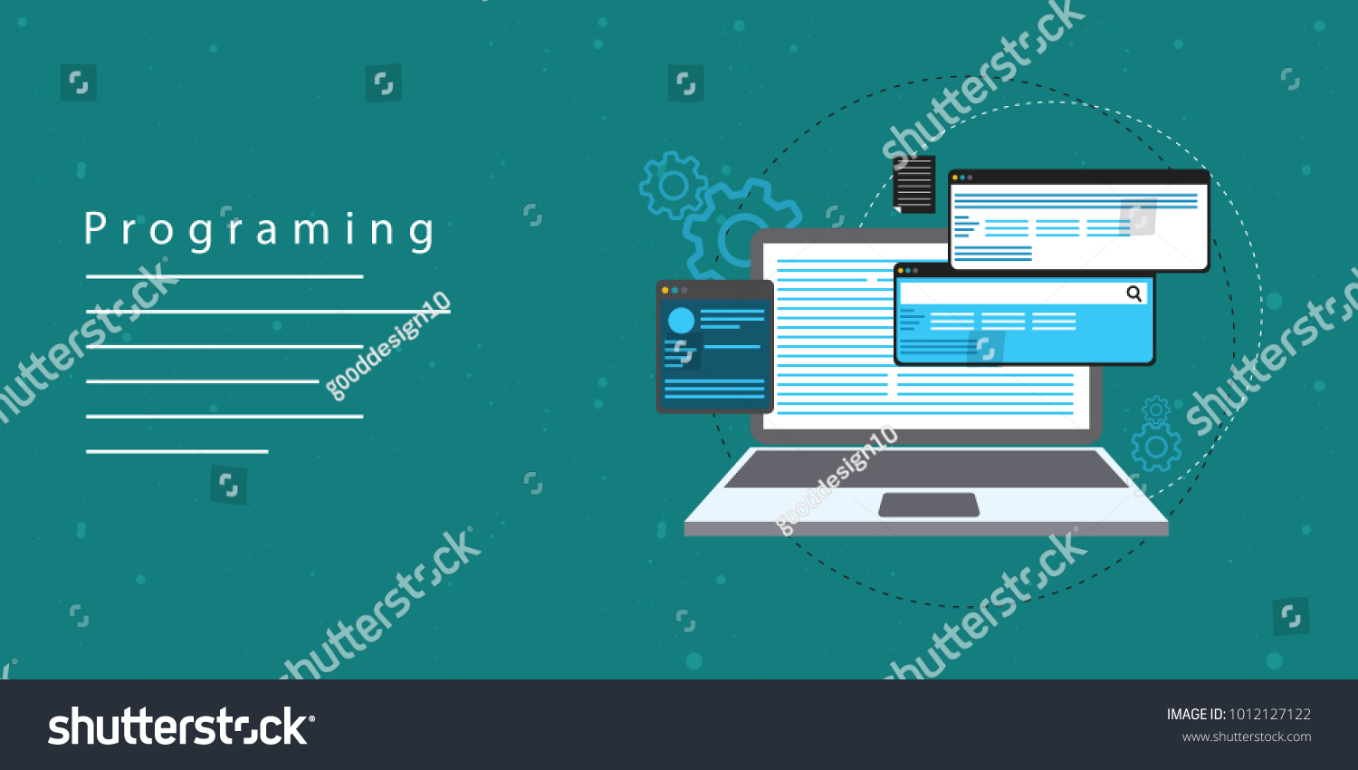 Programming Concept Illustration: เวกเตอร์สต็อก (ปลอดค่าลิขสิทธิ์ ...