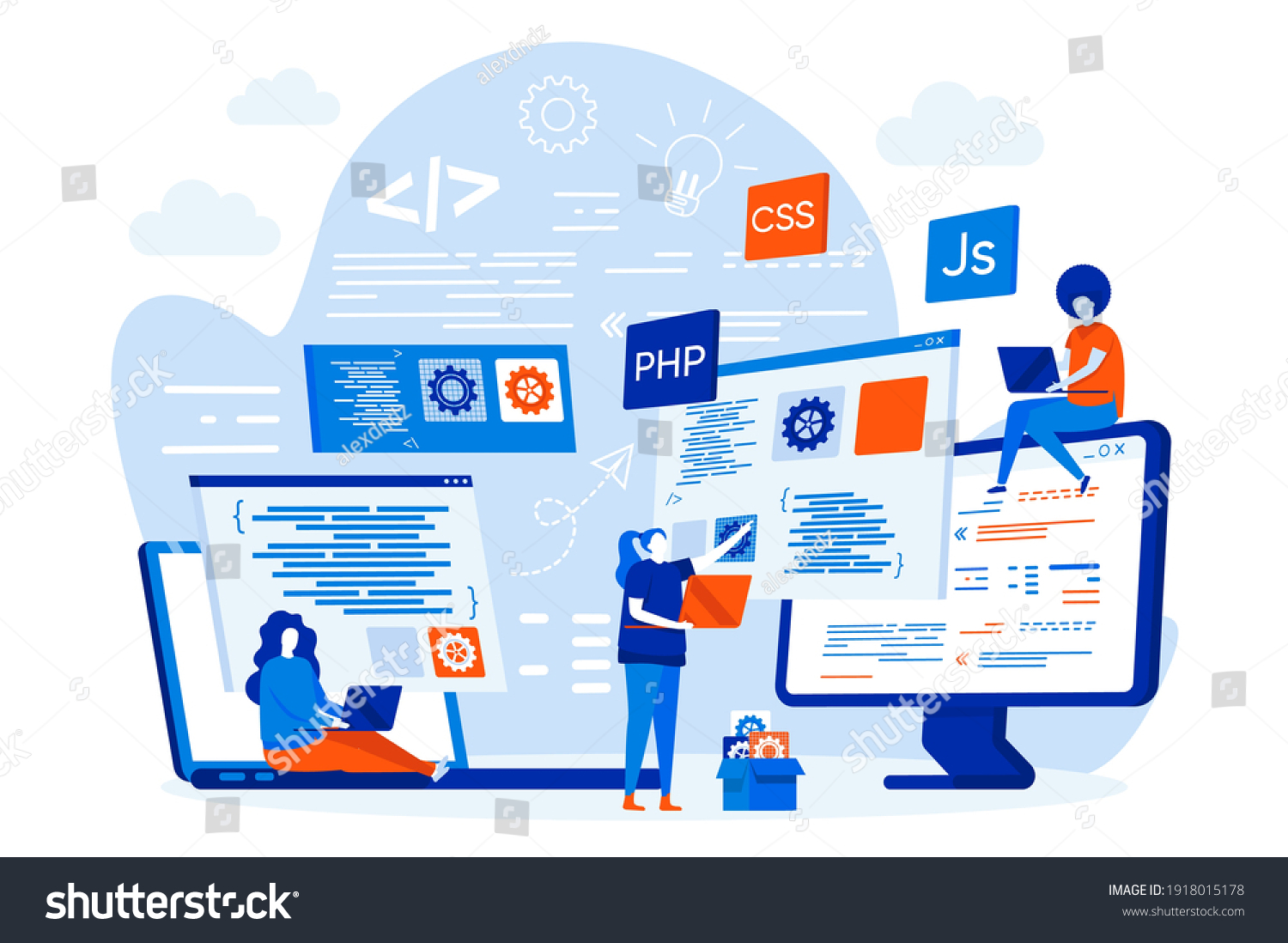 65,823 imágenes de Web development page vector template - Imágenes ...