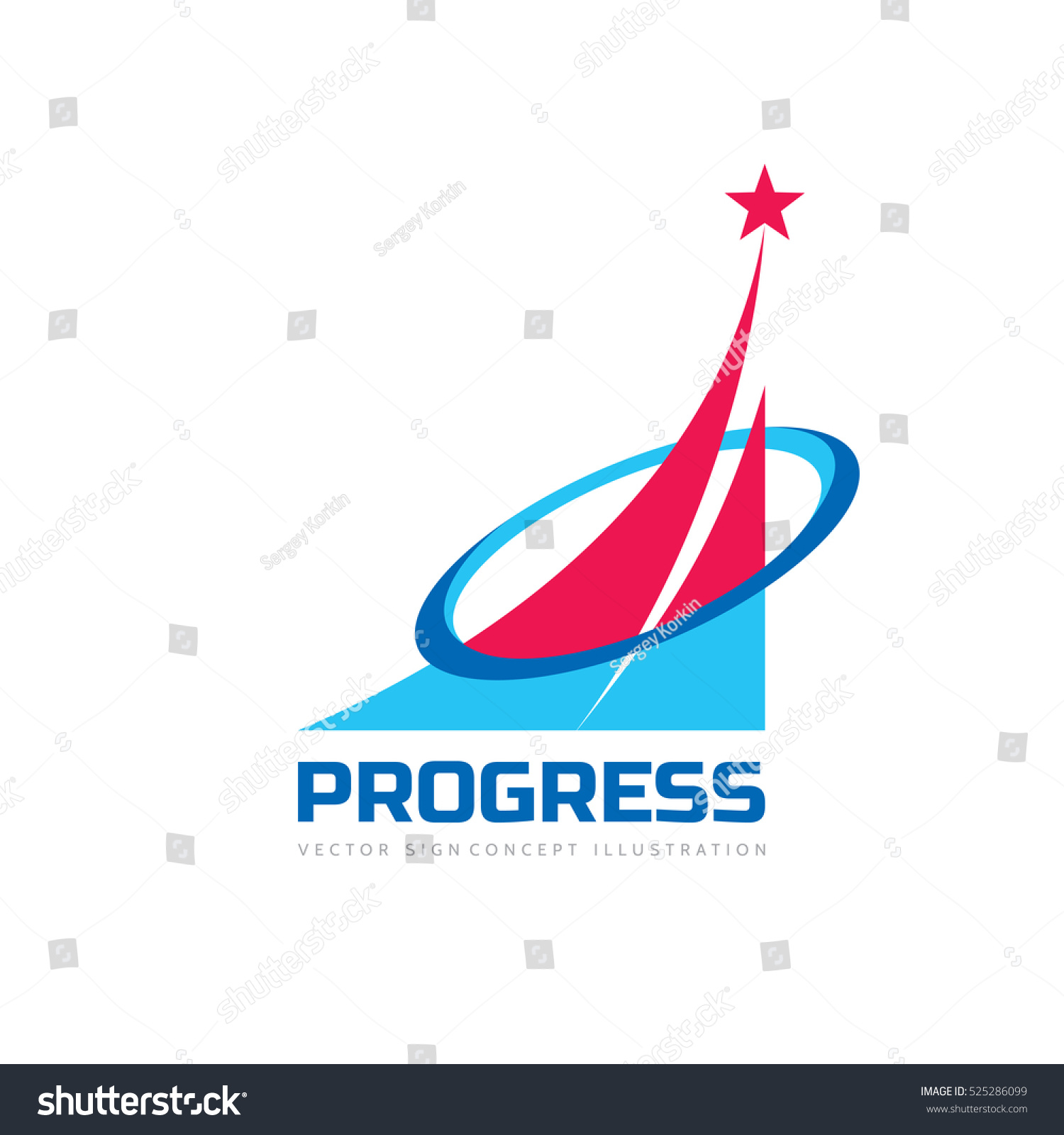 Progress Abstract Business Vector Logo Template Stock Vector (Royalty ...