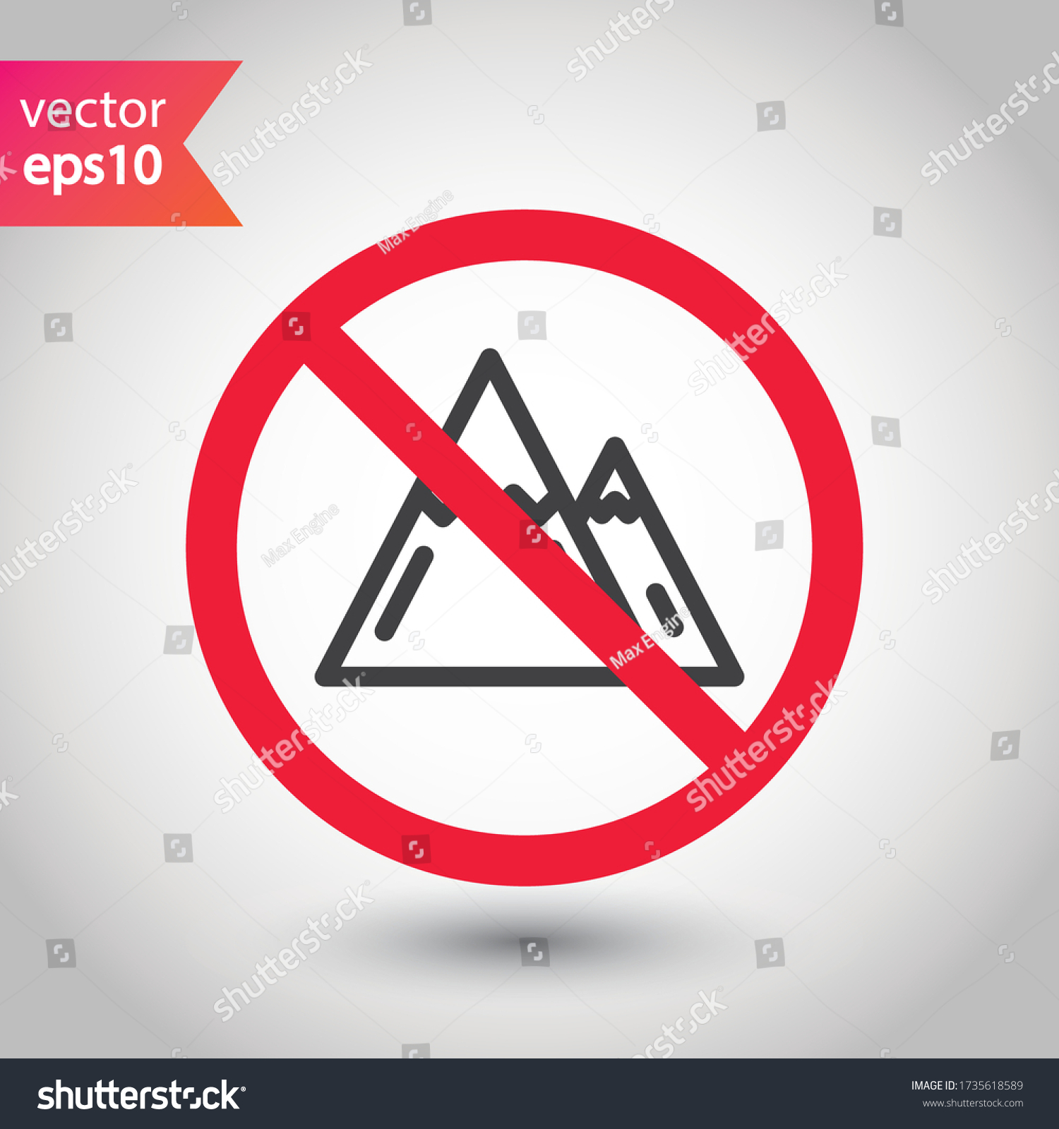 Prohibited Warning Attention Restriction Label Caution: เวกเตอร์สต็อก ...