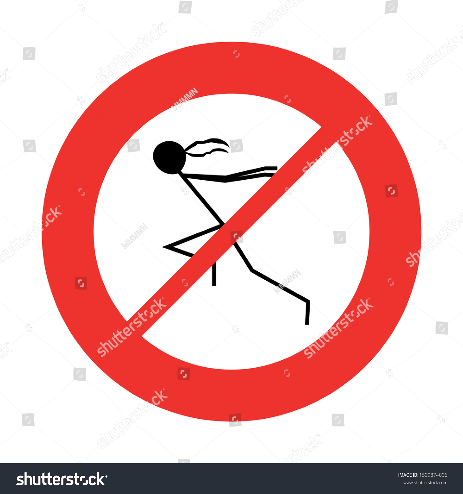 SVG of prohibition ban naruto anime run sign svg