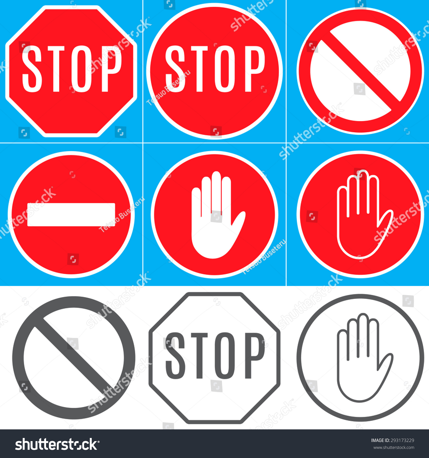 Prohibitory Signs: Stop; Other Hazards; No Entry; Unauthorized Entry Is ...