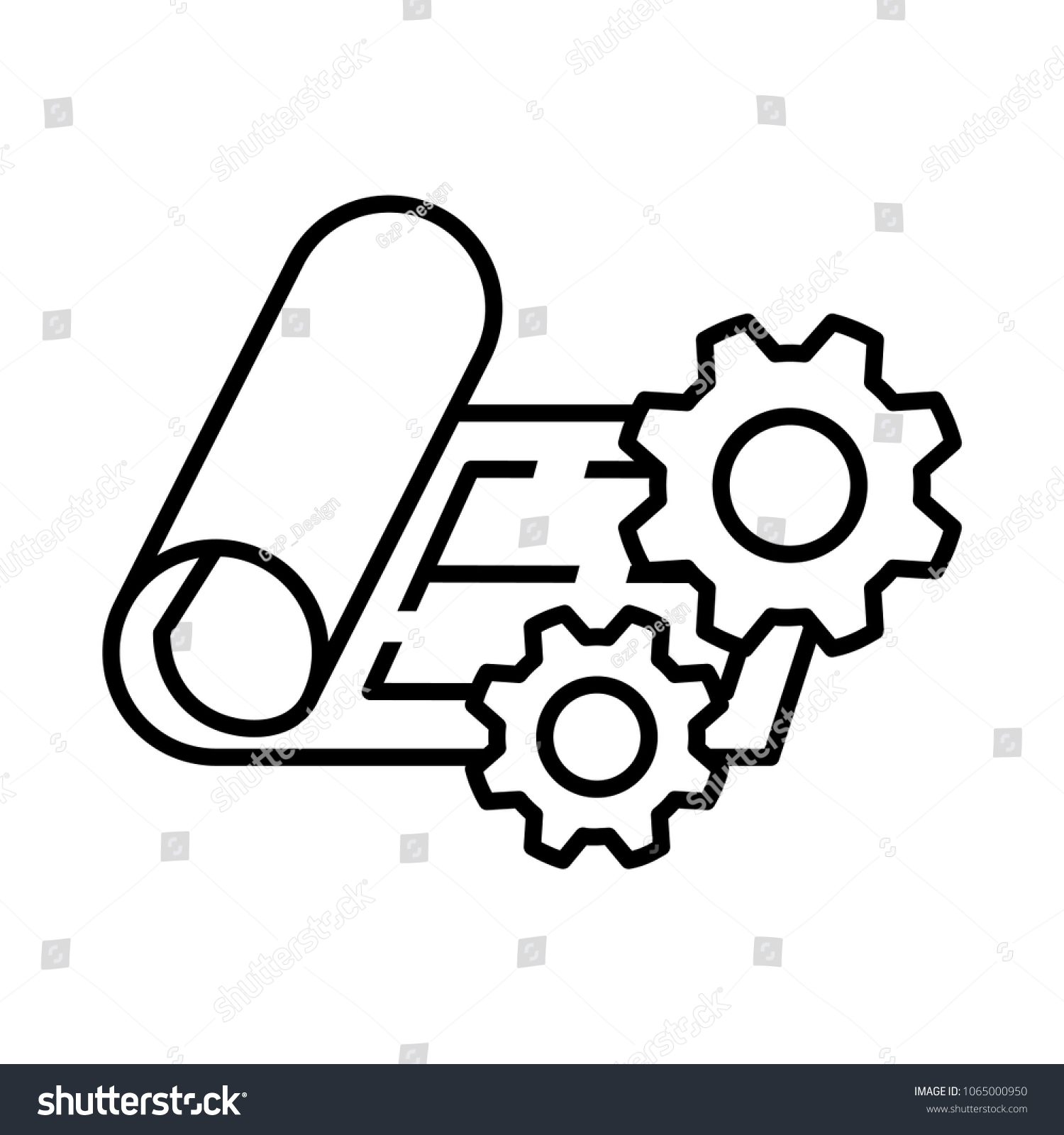 Project Management Icon Stock Vector (Royalty Free) 1065000950