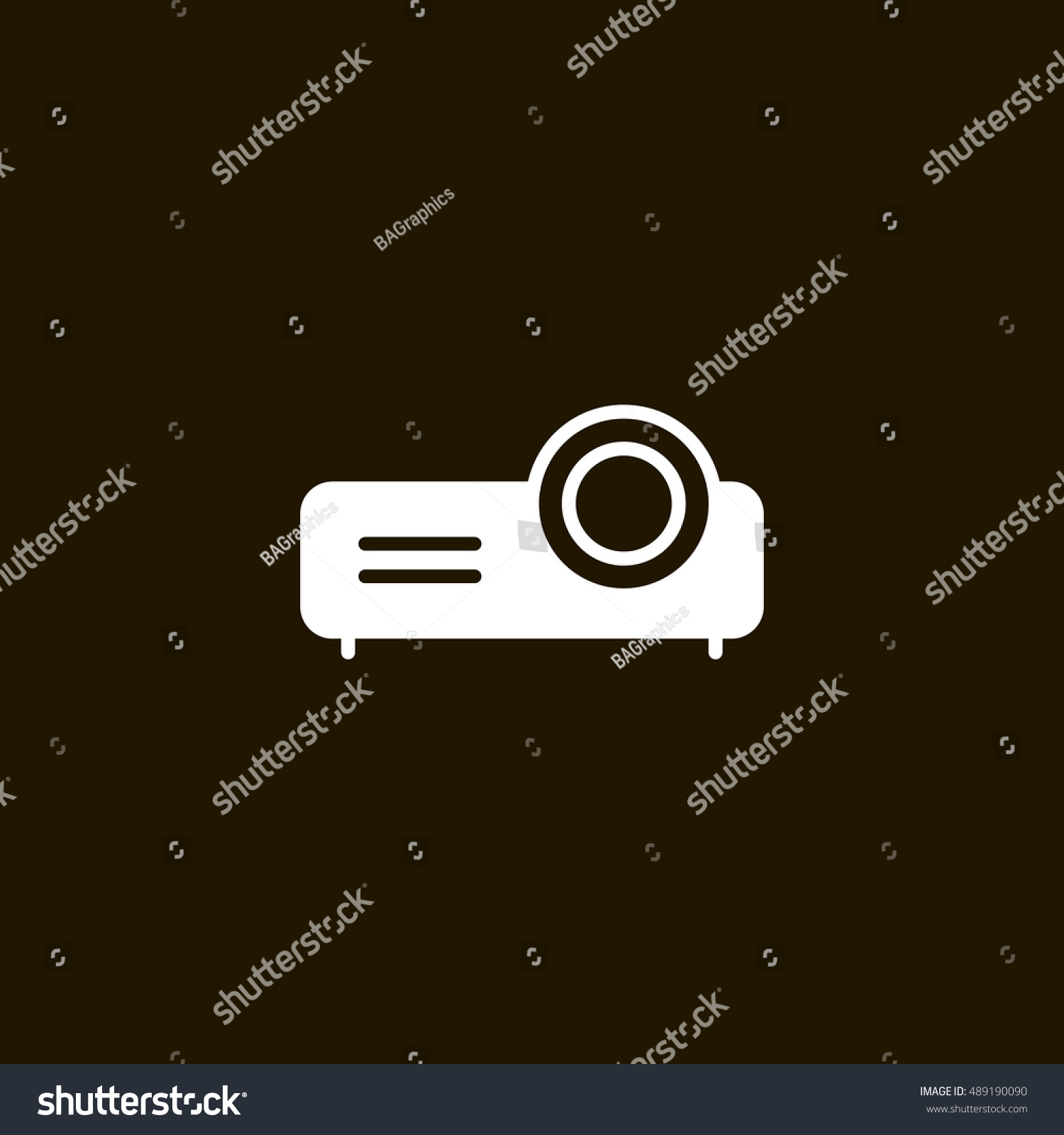 SVG of Projector icon vector, clip art. Also useful as logo, web element, symbol, graphic image, silhouette and illustration. Compatible with ai, cdr, jpg, png, svg, pdf, ico and eps. svg