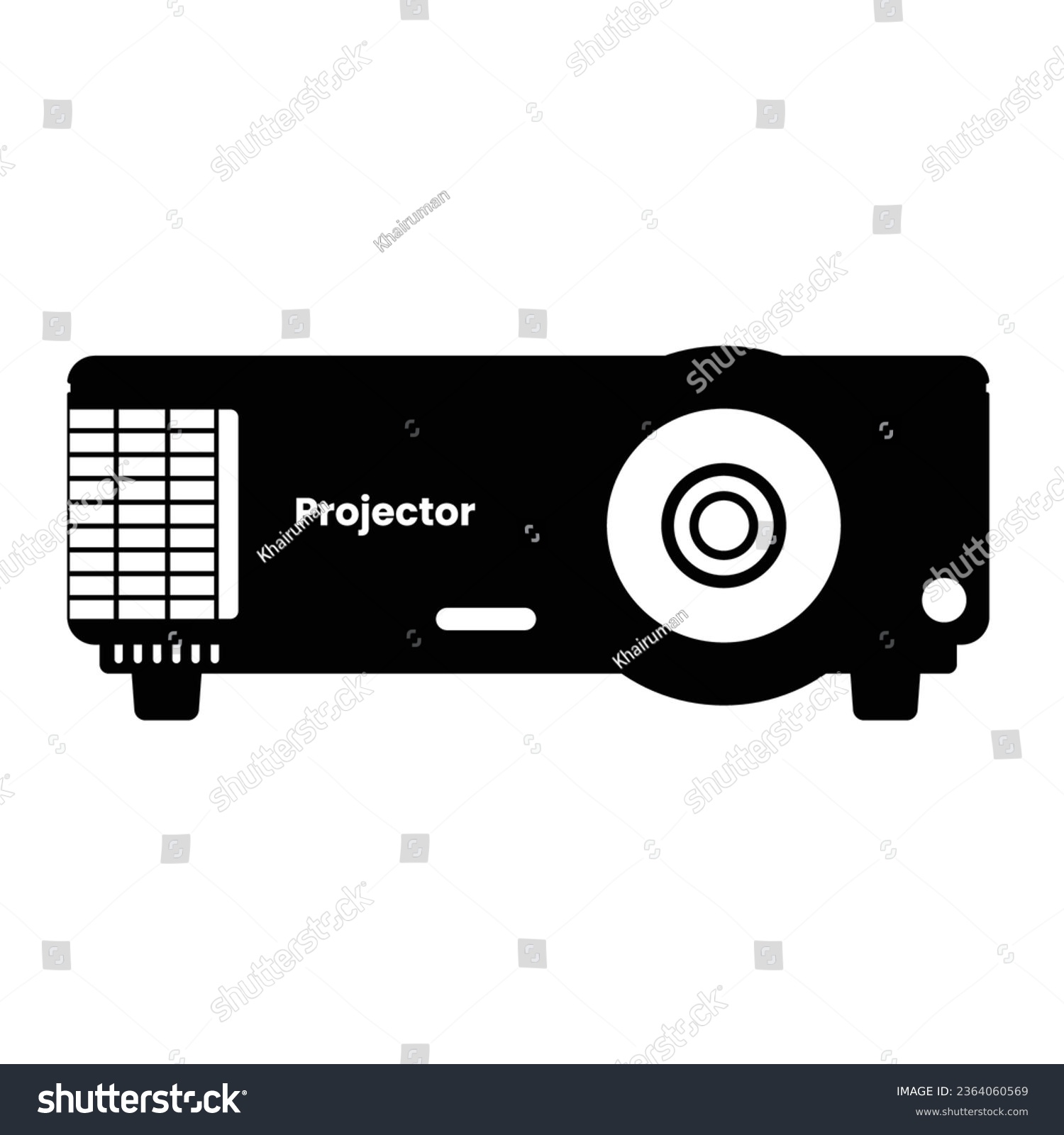 recommend clip art: Projector Silhouette. Black and White Icon Design Elements on Isolated White Background