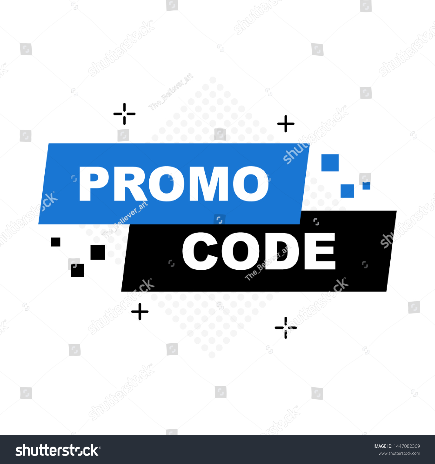 Promo Code Coupon Code Flat Vector Stock Vector Royalty Free