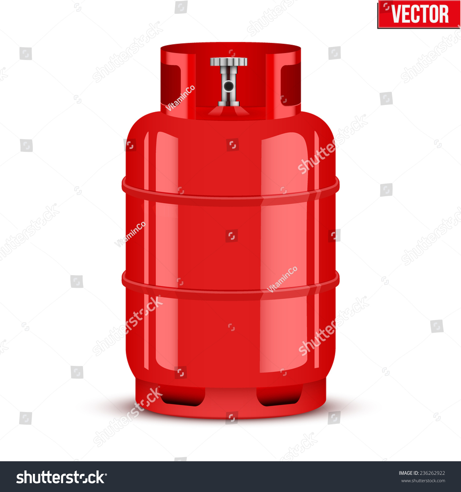 Propane Gas Cylinder Vector Illustration Isolated Stock Vector Royalty Free 236262922 